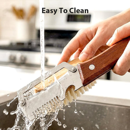 Multi-Functional Vegetable Peeler For Kitchen, Ultra-Sharp Stainless Steel Blade With Wooden Handle And Bottle Opener